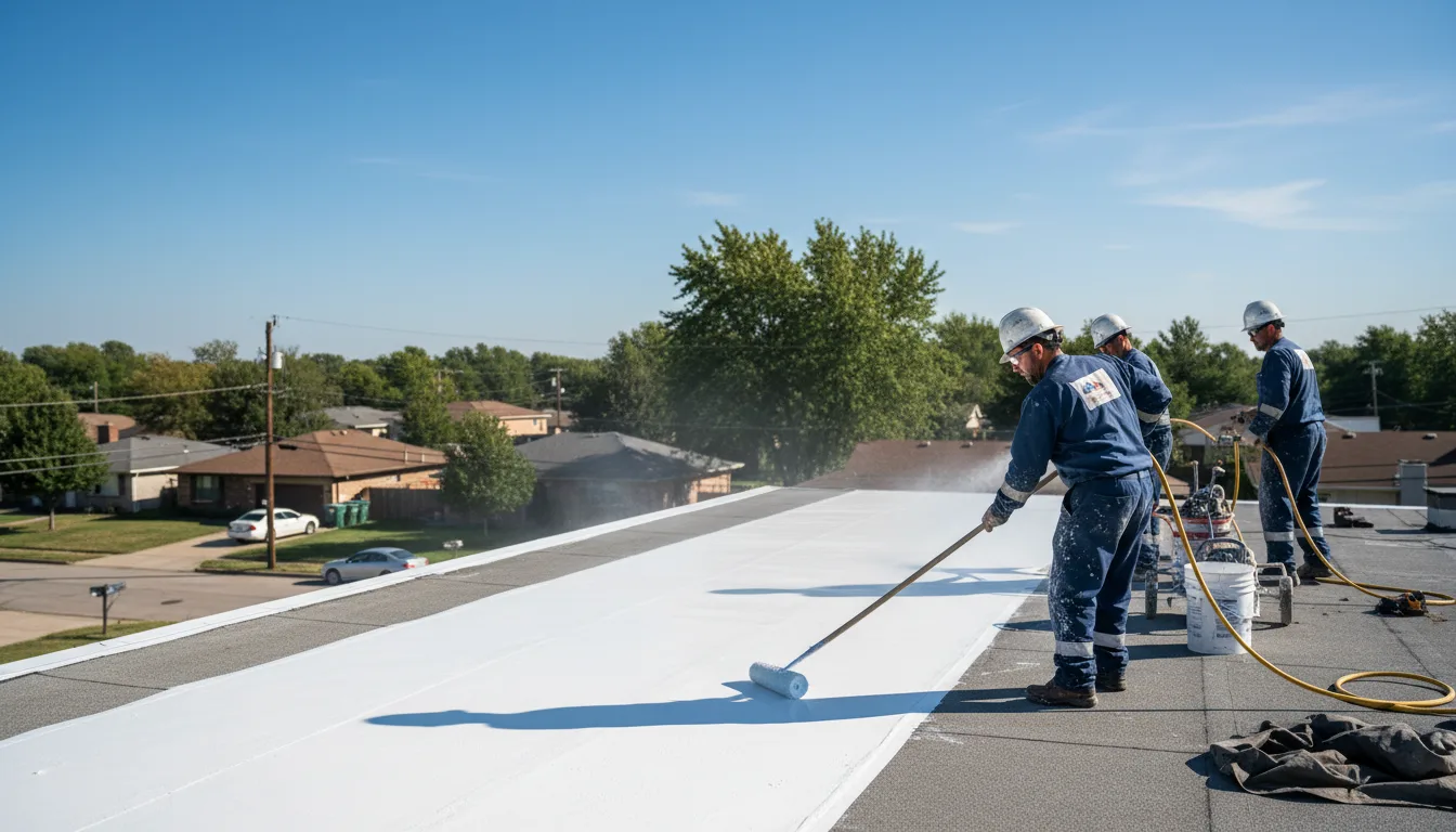 Commercial roof coating in Wheelersburg, OH near me